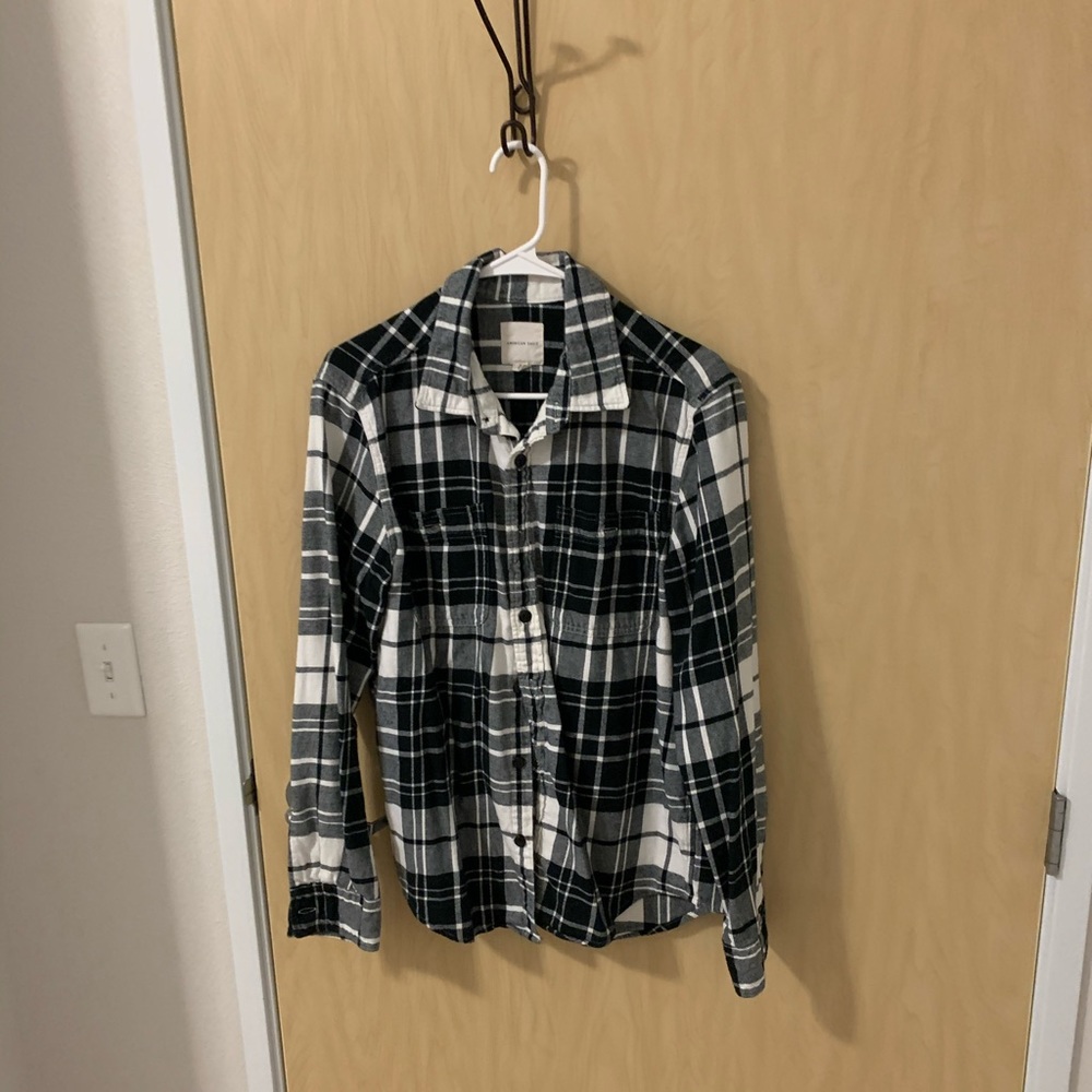 Black Flannel button up